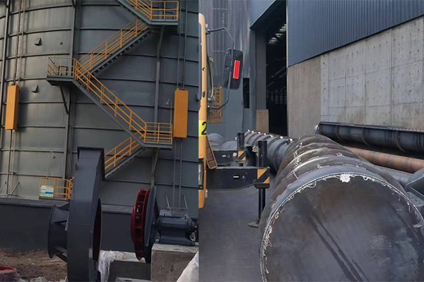 礦渣烘干機安裝實拍現(xiàn)場