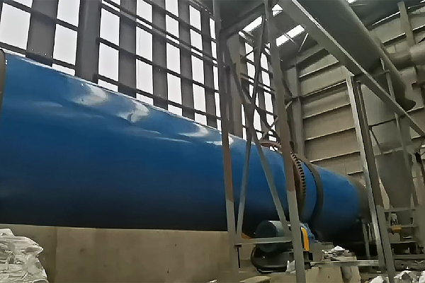 陜西煤泥烘干機項目空機試機運行實拍現場