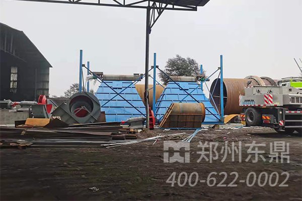 煤泥烘干機項目安裝現場