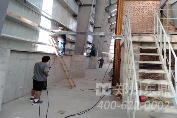 內蒙古煤泥烘干機安裝現場實拍