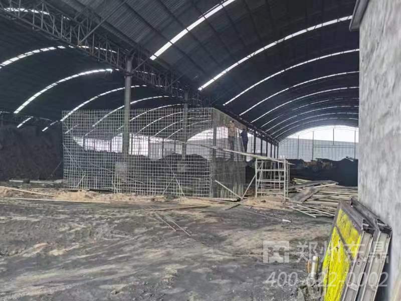 內蒙大型煤泥干燥設備基礎建設現場